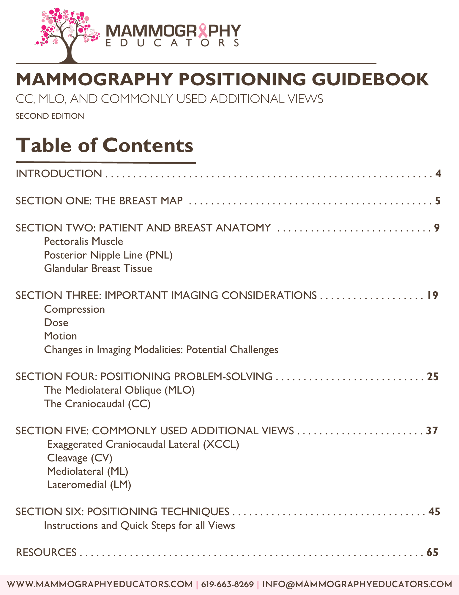 Mammography Positioning Guidebook