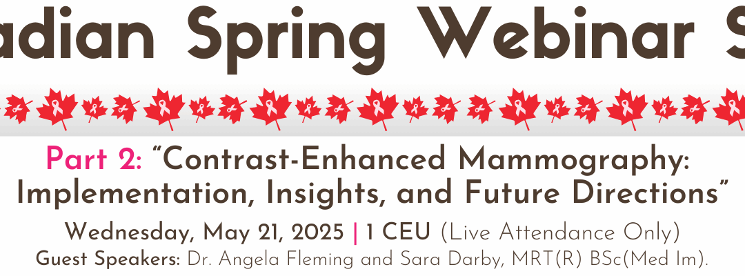 Canadian Webinar Series – May 2025